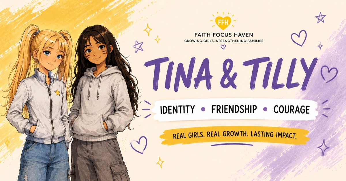 Tina and Tilly, two friends starting a new school